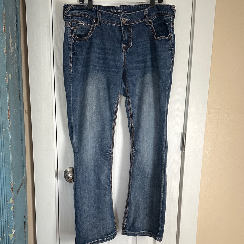 Amethyst Jeans Women's Dark Blue Boot Cut size 18